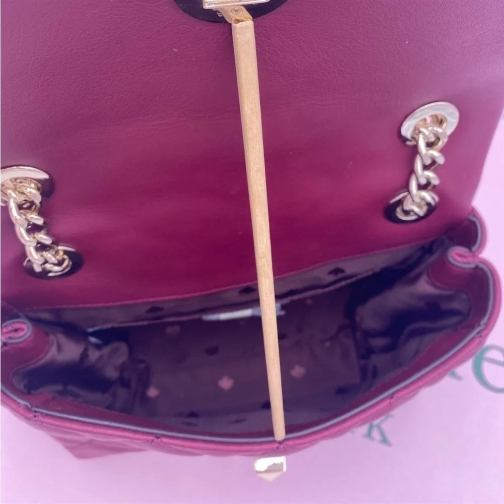 Kate Spade Natalia Quilted Leather Small Flap Crossbody Shoulder Bag